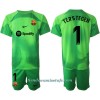 Conjunto (Camiseta+Pantalón Corto) Portero FC Barcelona Ter Stegen 1 Primera Equipación 2022-23 - Niño